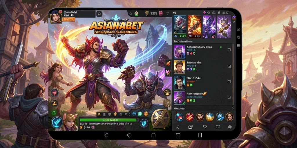 Screenshot utama ASIANABET menampilkan aksi seru dalam gameplay MMORPG.