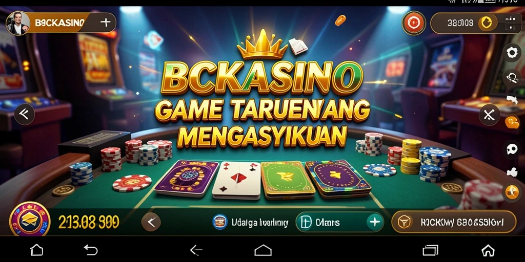 Tampilan gameplay seru BCKASINO dengan berbagai pilihan permainan.