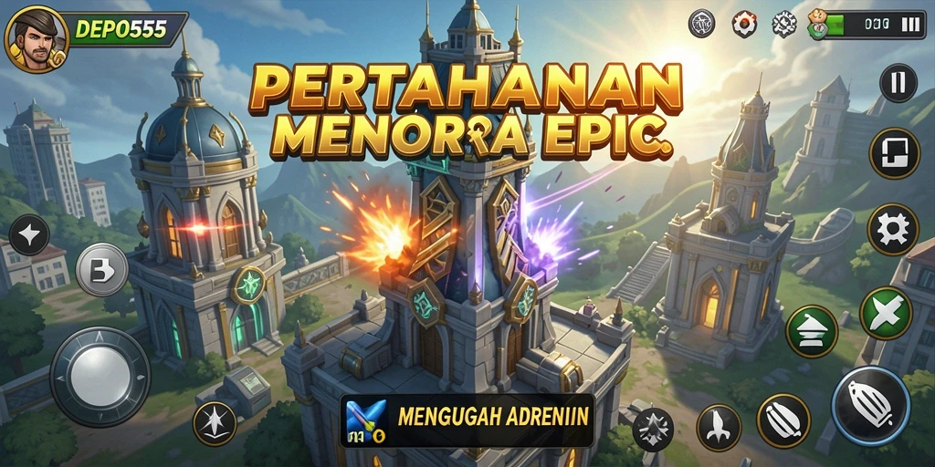 Gameplay menarik DEPO555 dalam Tower Defense.