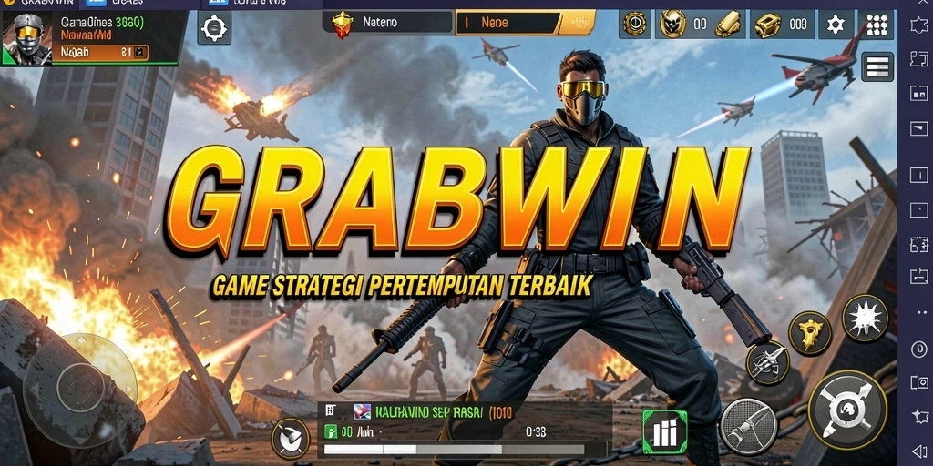 Tampilan gameplay GRABWIN yang menantang dan strategis.