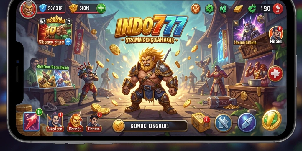 Tampilan gameplay menarik dari INDO777 yang menunjukkan pertempuran strategi.
