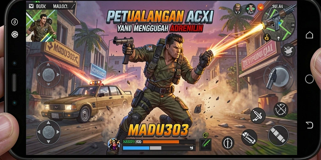 Tampilan gameplay menarik dan penuh aksi dari MADU303.