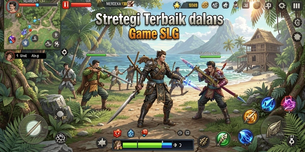 Tampilan gameplay menarik dengan elemen strategi yang mendalam.