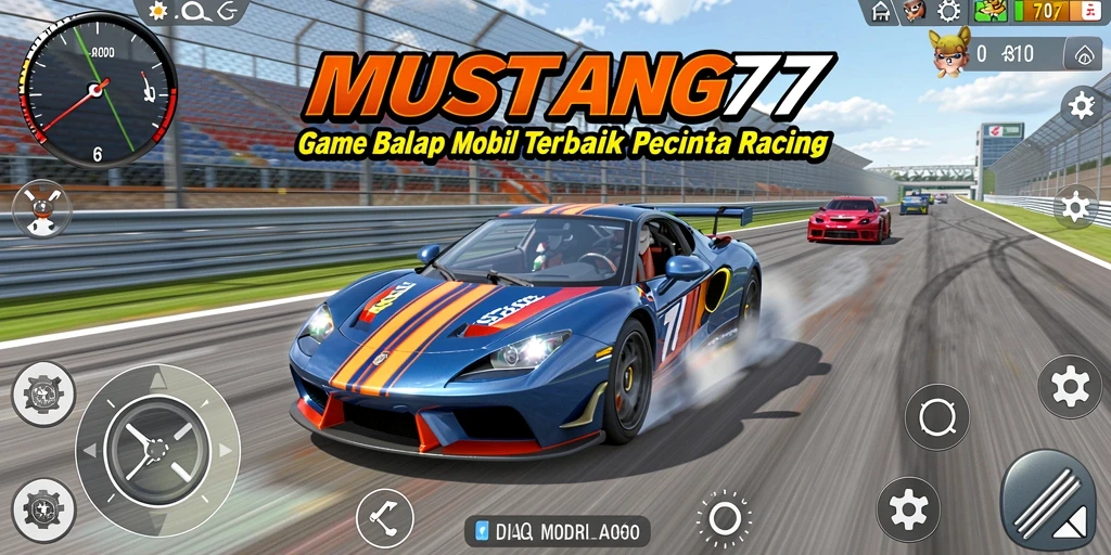 Gameplay Racing seru dan menegangkan di MUSTANG77.