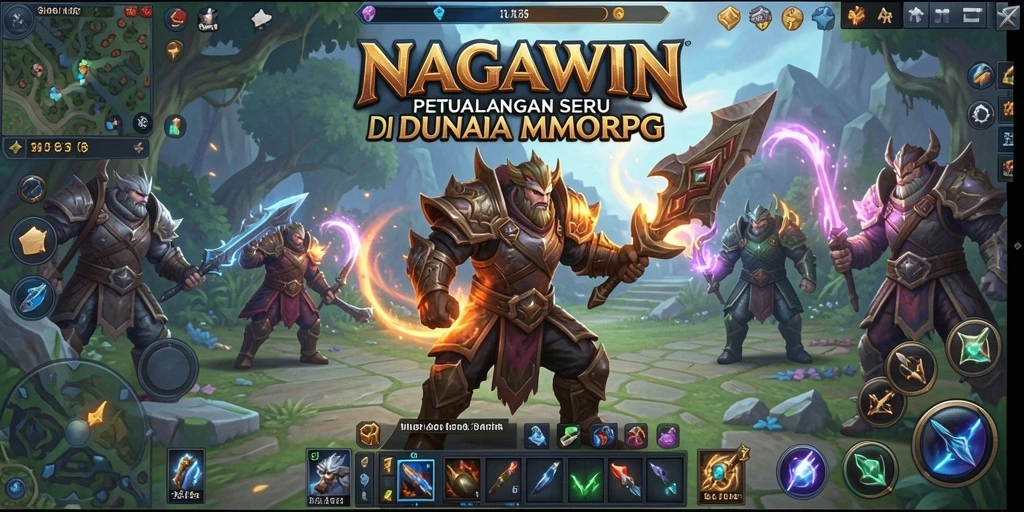 Gameplay seru NAGAWIN menunjukkan petualangan epik di dunia MMORPG.