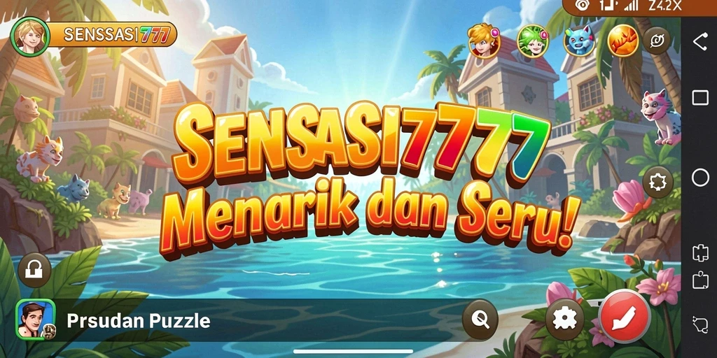 Tampilan gameplay menarik dari SENSASI777 dalam menyelesaikan puzzle.