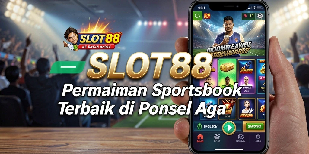 Screenshot utama SLOT88 menampilkan taruhan olahraga yang menarik dan antarmuka pengguna yang intuitif.