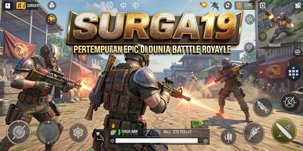 Gameplay seru dengan pertempuran strategis di SURGA19.