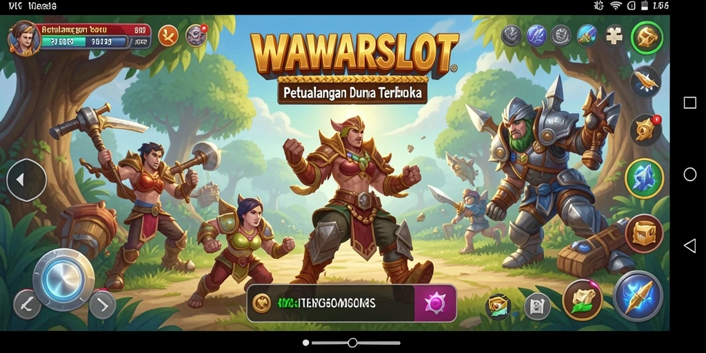 Tampilan gameplay WAWARSLOT yang menawan dan dunia terbuka.